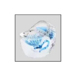 GD-2045 PEANUT SHAPE STANDARD DESIGN HIGH COMMODE - Image 2