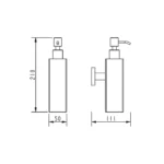 F80 HOT SALE BATHROOM 250ML GOLD MANUAL HAND WALL SOAP DISPENSER - Image 2