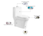 278 premium CERAMIC HIGH COMMODE - Image 3