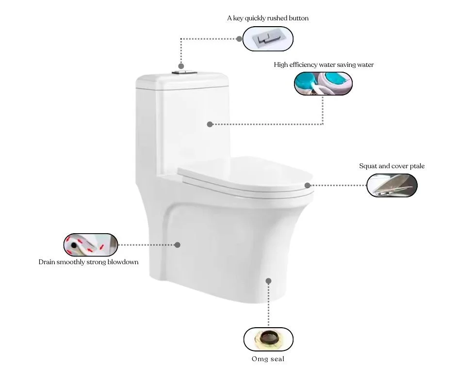278 premium CERAMIC HIGH COMMODE - Image 3