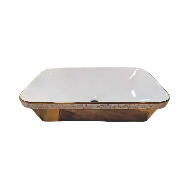 148 New colorful Golden Decorative Counter Top Basin
