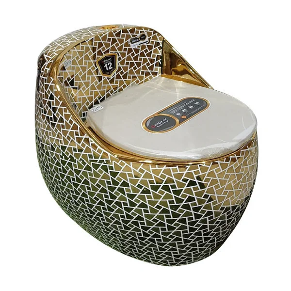 2031G POPULAR QUALITIFUL GOLDEN CERAMIC HIGH COMMODE