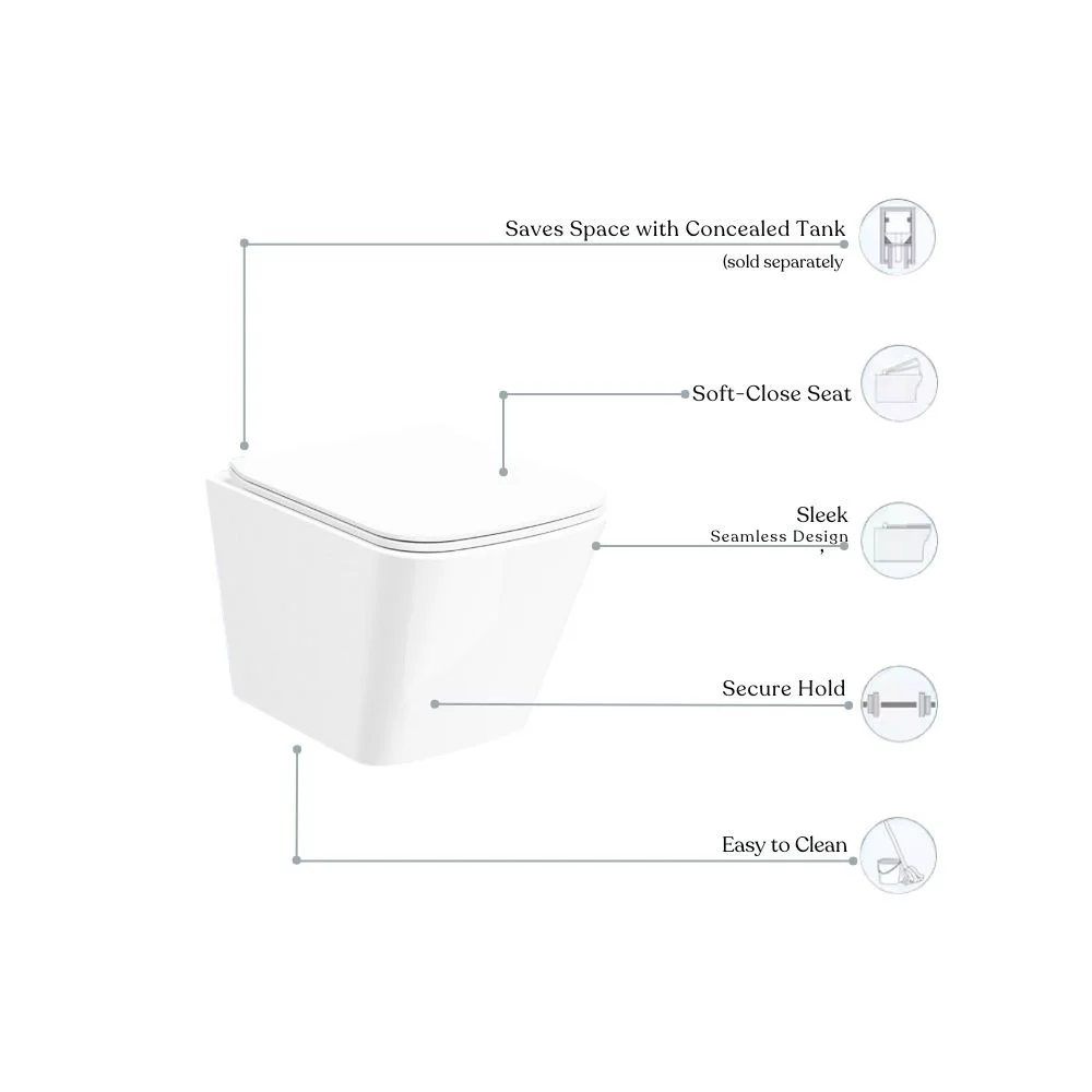 GD-DIAMOND HIGH QUALITY WALL HANGING COMMODE - Image 3