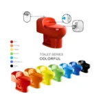 368-R COLOR CERAMIC HIGH COMMODE - Image 2