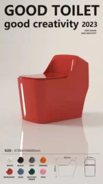 2050 COLOR STANDARD DESIGN CERAMIC HIGH COMMODE - Image 5