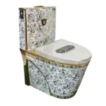 469-G1 MOST POPULAR QUALITIFUL GOLDEN CERAMIC HIGH COMMODE