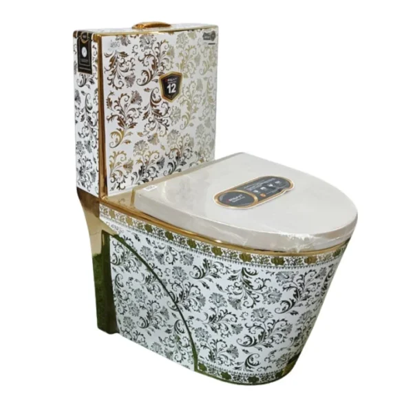 469-G1 MOST POPULAR QUALITIFUL GOLDEN CERAMIC HIGH COMMODE