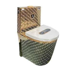 469-G2MOST POPULAR QUALITIFUL GOLDEN CERAMIC HIGH COMMODE