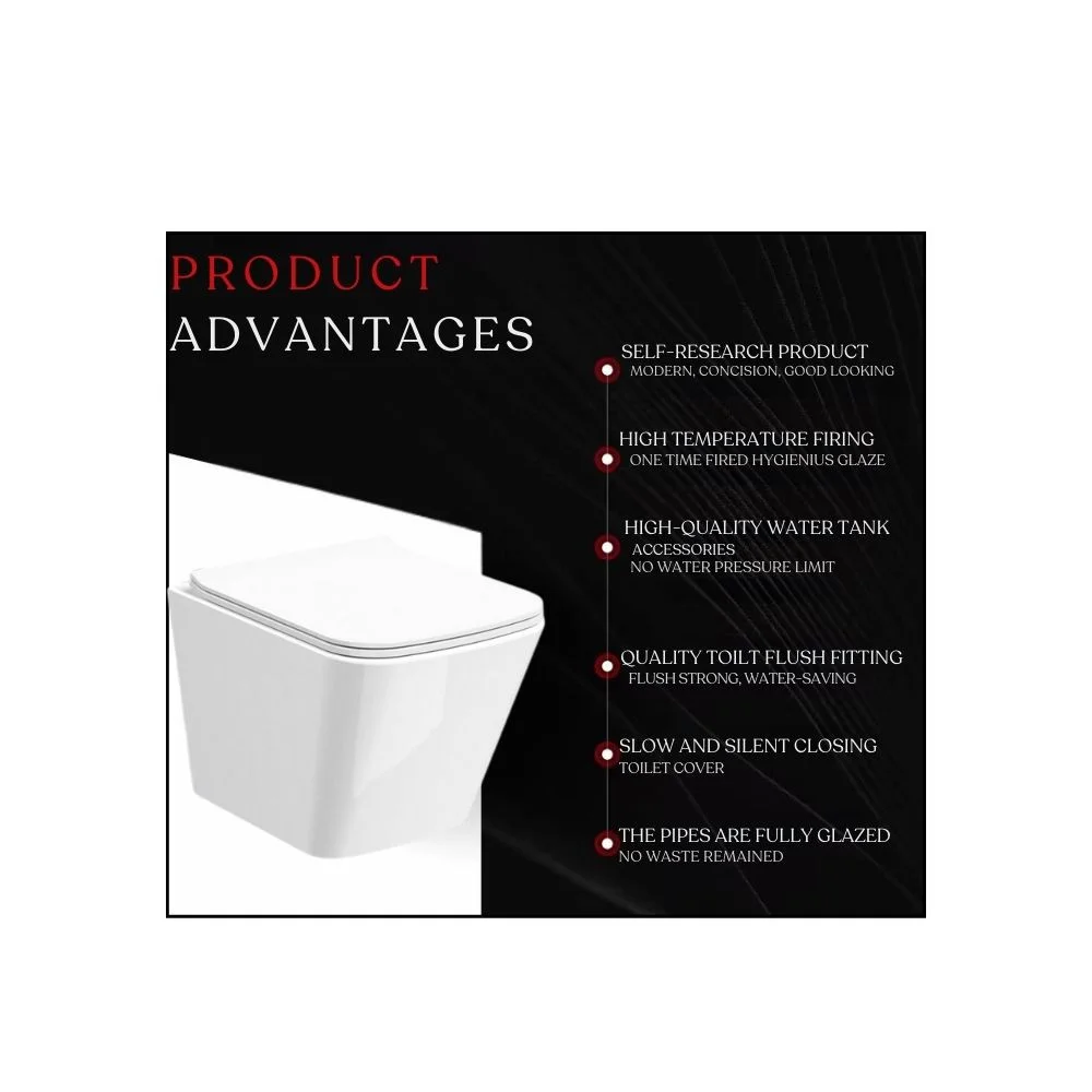 GD-DIAMOND HIGH QUALITY WALL HANGING COMMODE - Image 7