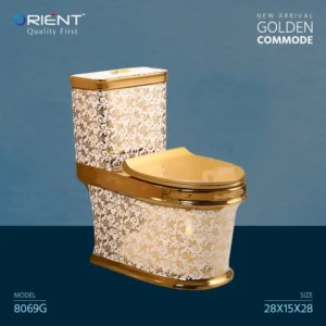 8069G MOST POPULAR NEW COLLECTION CERAMIC GOLDEN HIGH COMMODE