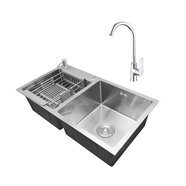 8245 HANDMADE SINK WITH SINK MIXER MU-101