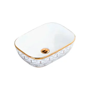 A011-54 New colorful Golden Decorative Counter Top Basin