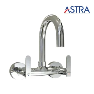 Astra AH-2021 Moving Sink Mixer Double Handle Faucet Brass Chrome