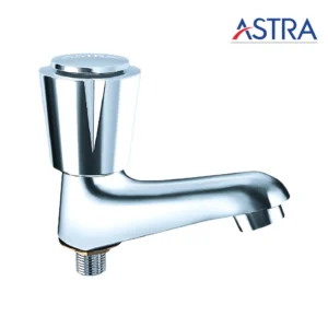 Astra EH-1109 Basin Pillar Cock (Venus) Brass Chrome