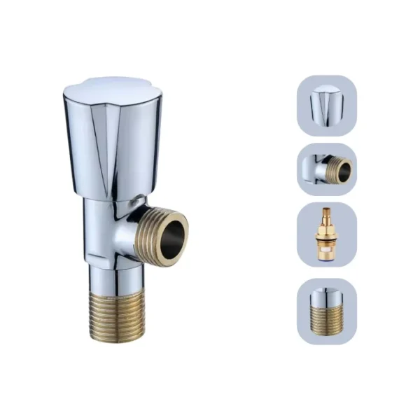 COSTER CHROME PLATED WATER ANGLE STOP COCK TOILET FAUCET