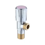 CRYSTAL CHROME PLATED WATER ANGLE STOP COCK TOILET FAUCET