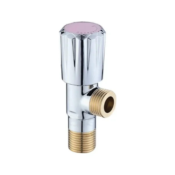 CRYSTAL CHROME PLATED WATER ANGLE STOP COCK TOILET FAUCET