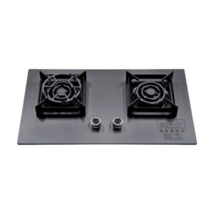 Dynamic Mat Black MARBLE 2 BURNER HIGH QUALITY BUILT IN GAS STOVE