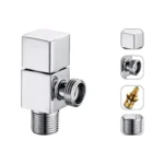 GD-1524 CHROME PLATED WATER ANGLE STOP COCK TOILET FAUCET