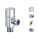 GD-15323 CHROME PLATED WATER ANGLE STOP COCK TOILET FAUCET