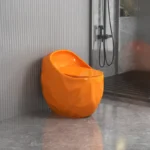 GD-2045 COLOR PEANUT SHAPE STANDARD DESIGN CERAMIC HIGH COMMODE