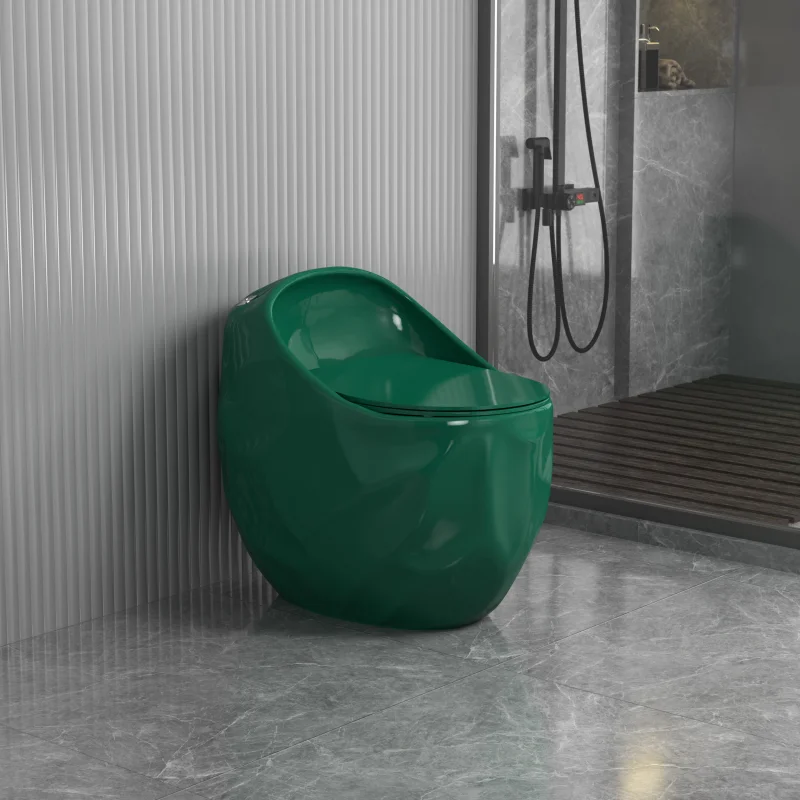 GD-2045 COLOR PEANUT SHAPE STANDARD DESIGN CERAMIC HIGH COMMODE