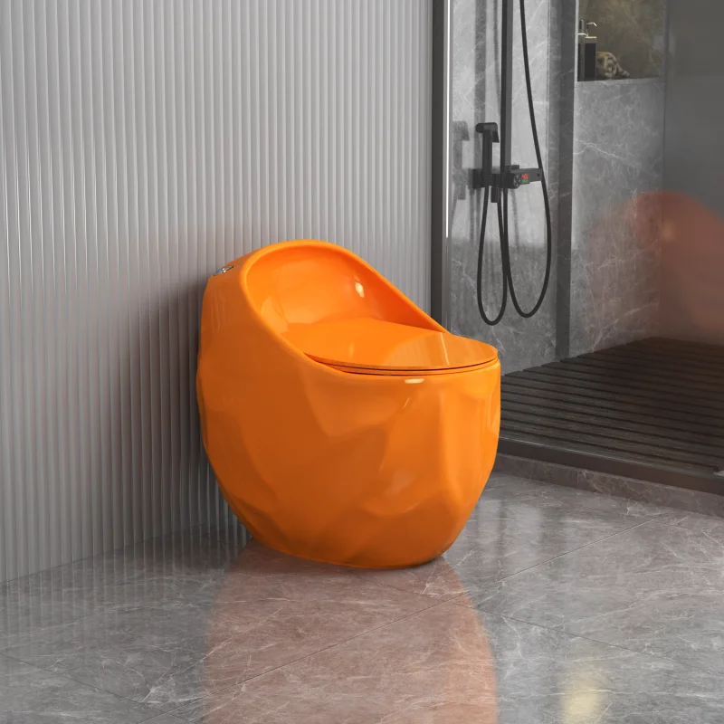 GD-2045 COLOR PEANUT SHAPE STANDARD DESIGN CERAMIC HIGH COMMODE