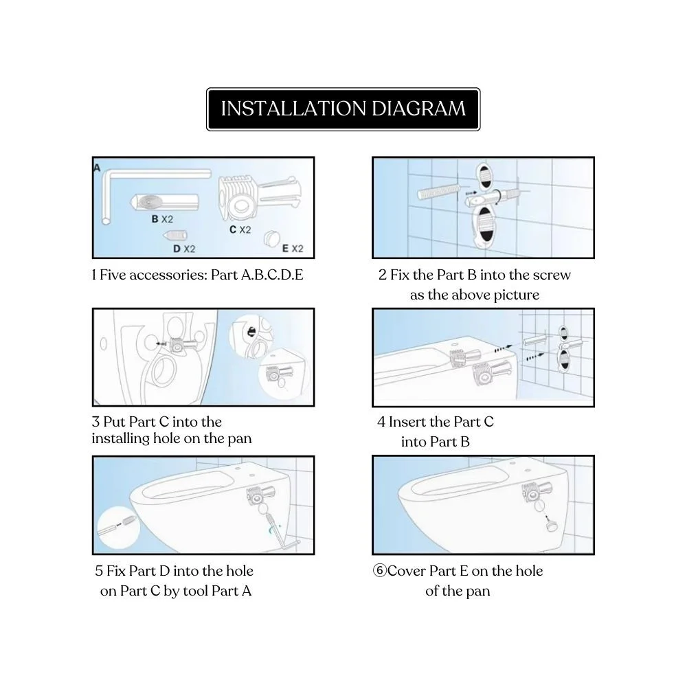 GD-HELEN HIGH QUALITY WALL HANGING COMMODE - Image 2