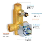 MOON MM 80334A ¾” FULL SET SHOWER MIXER