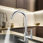 MU-101 LUXURY HOT COLD LONG SINK MIXER FAUCETS - Image 3