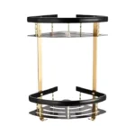 NEW BATHROOM ALUMINIUM CORNER SHELF WALL MOUNTED