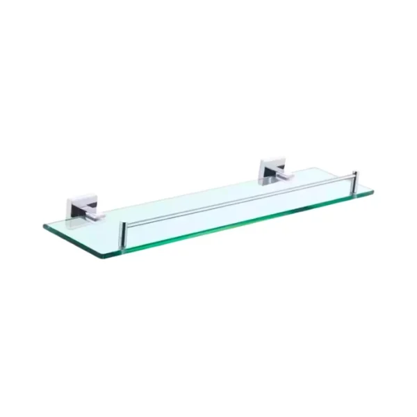 NEW BATHROOM GLASS SHELF STAINLESS STEEL WALL MOUNTED
