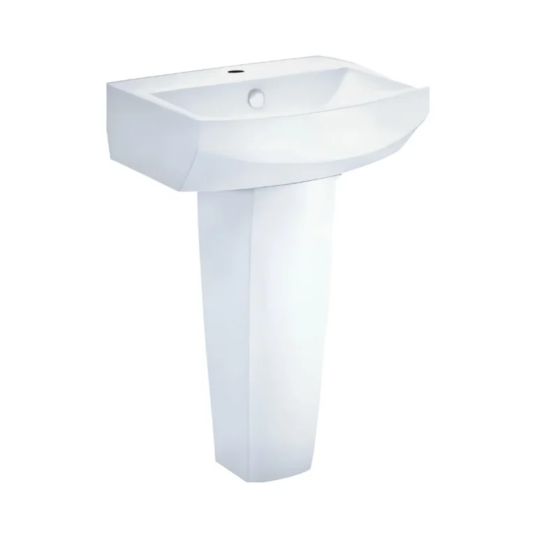 TETRAGON COTTO WASH BASIN WITH PEDESTAL