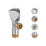 VTR CHROME PLATED WATER ANGLE STOP COCK TOILET FAUCET - Image 3