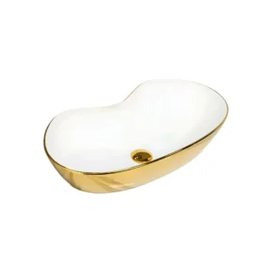 ZB012 New colorful Golden Decorative Counter Top Basin