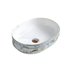 ZC020 New colorful Golden Decorative Counter Top Basin