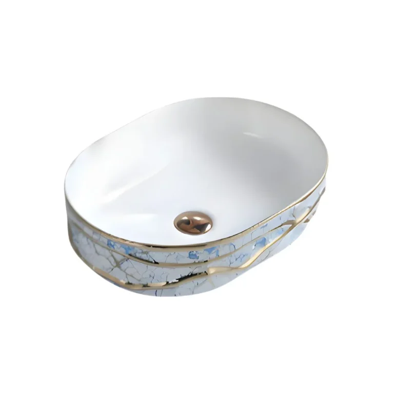 ZC020 New colorful Golden Decorative Counter Top Basin