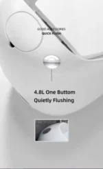 GD-2040 NEW ARRIVAL STANDARD DESIGN CERAMIC HIGH COMMODE - Image 4