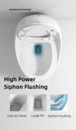 GD-2040 NEW ARRIVAL STANDARD DESIGN CERAMIC HIGH COMMODE - Image 5