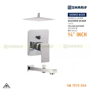 ¾” SHOWER MIXER FULL SET SHARIF-LUCID-7303-13A