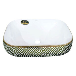 1017-G Golden Premium Quality Decorative Counter Top Basin