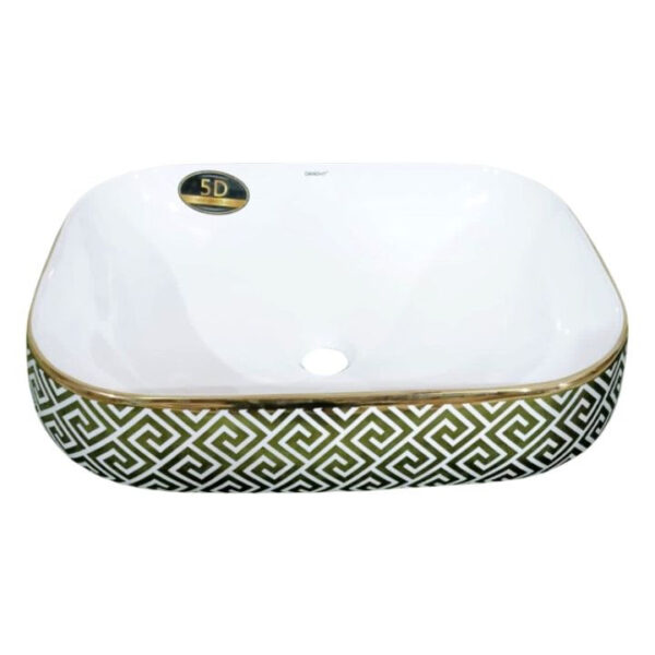 1017-G Golden Premium Quality Decorative Counter Top Basin