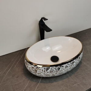 396G Golden Decorative Counter Top Basin
