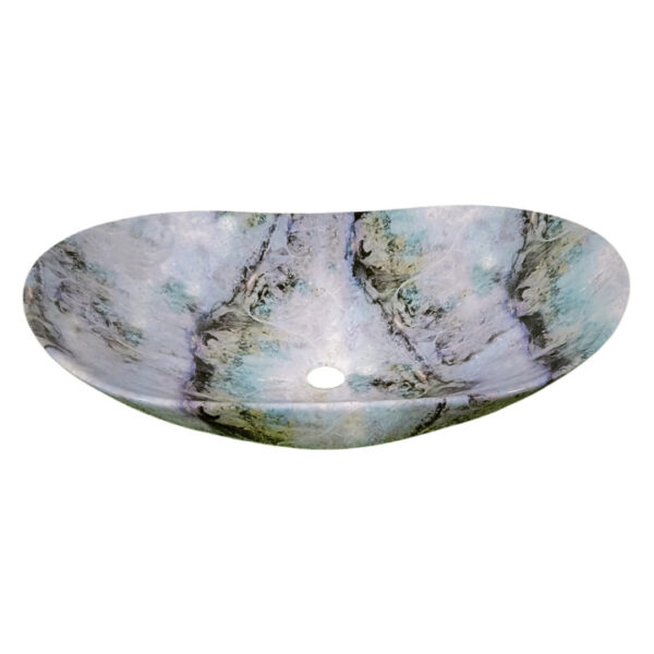 407M NEW COLORFUL DECORATIVE MARBLE COUNTER TOP BASIN