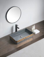 518 GRY- colorful Decorative Counter Top Basin