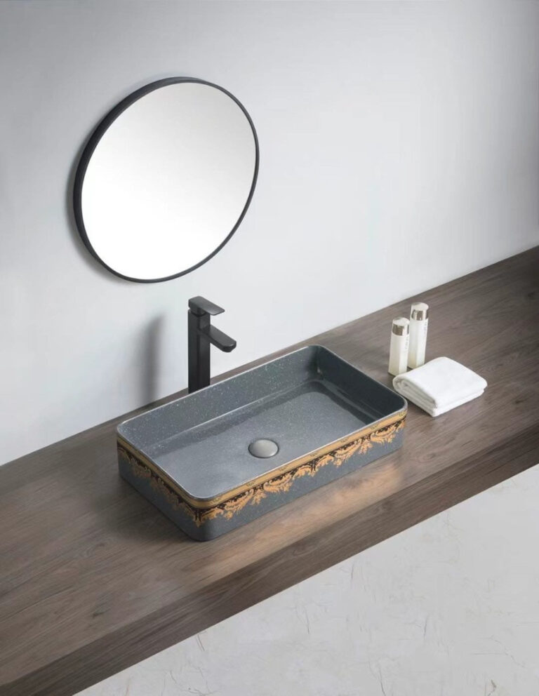 518 GRY- colorful Decorative Counter Top Basin