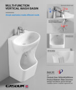 6003W HOT SALE MUSLIM FOOT WASH OZU BASIN - Image 5