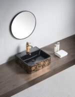 D358-Black- colorful Decorative Counter Top Basin
