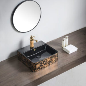 D358-Black- colorful Decorative Counter Top Basin