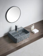 D378A-Grey Colorful Decorative Counter Top Basin